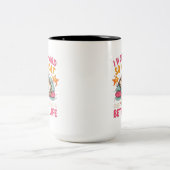 Ich arbeite hart, damit meine Katze ein besseres L Zweifarbige Tasse (Mittel)