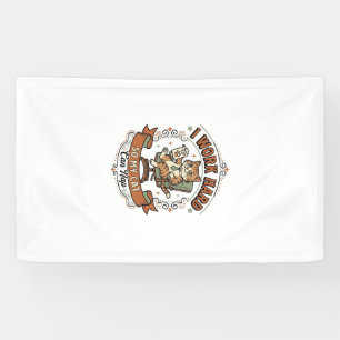 Ich arbeite hart, damit meine Katze ein Nickerchen Banner