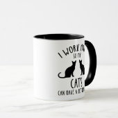 Ich arbeite hart, damit meine Katzen ein besseres  Tasse (VorderseiteRechts)