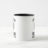 Ich arbeite hart, damit meine Tuxedo Katze ein bes Tasse (Zentrum)