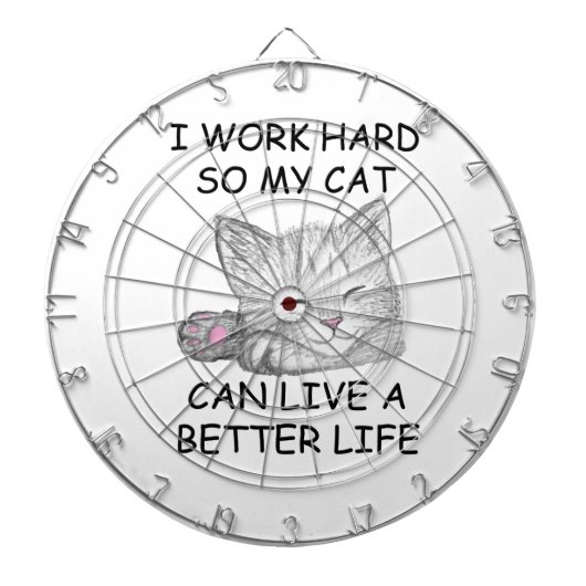 Ich arbeite hart dartscheibe (vorne)