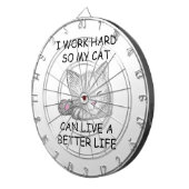 Ich arbeite hart dartscheibe (Vorderseite rechts)