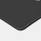 Ich arbeite hart - Foto personalisierbar Schreibtischunterlage (Ecke)