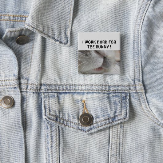 Ich arbeite hart für den Hase Button (Beispiel)