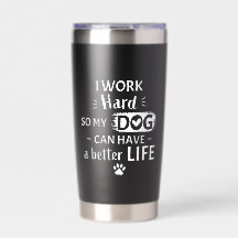 Ich arbeite hart für meinen Hund Lustiges Hunde-Ge