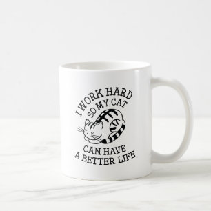 Ich arbeite hart kaffeetasse