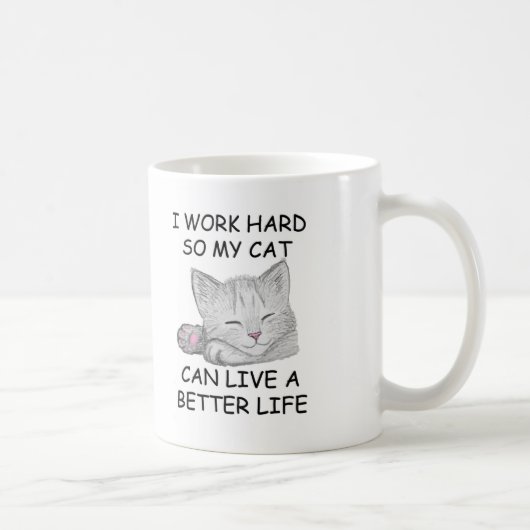 Ich arbeite hart kaffeetasse (Rechts)