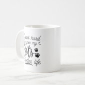 Ich arbeite hart kaffeetasse (Vorderseite Links)