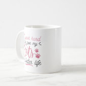 Ich arbeite hart kaffeetasse (Vorderseite Links)