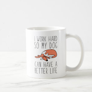 Ich arbeite hart kaffeetasse