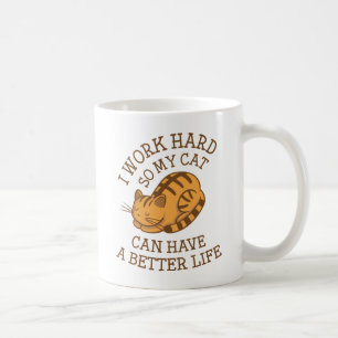 Ich arbeite hart kaffeetasse