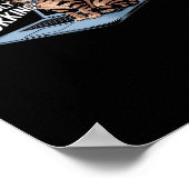 Ich arbeite hart oder arbeite kaum im Baseball ¾-S Poster (Ecke)