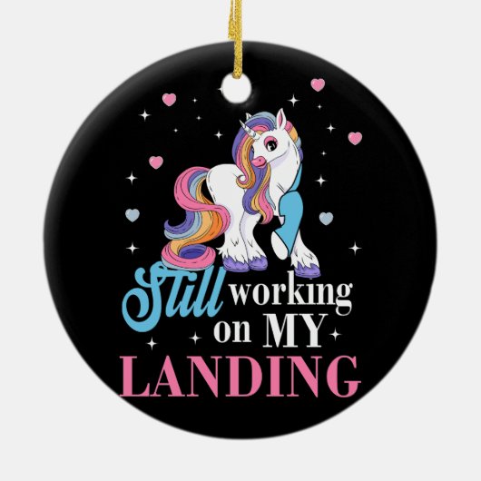 Ich arbeite immer noch an meiner Landungsverletzun Keramik Ornament (Hinten)