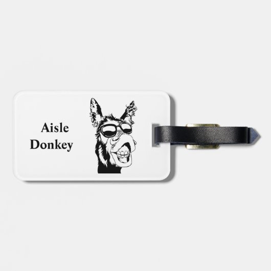 Ich arbeite in Chilis Gepäckanhänger (Rückseite horizontal)