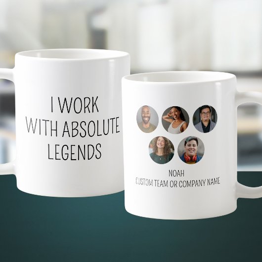 Ich arbeite mit absolut leute 5 Foto Office Team Kaffeetasse