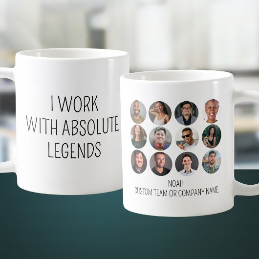 Ich arbeite mit Absolute Legends 12 Foto Office Te Kaffeetasse