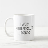 Ich arbeite mit Absolute Legends 12 Foto Office Te Kaffeetasse (Links)