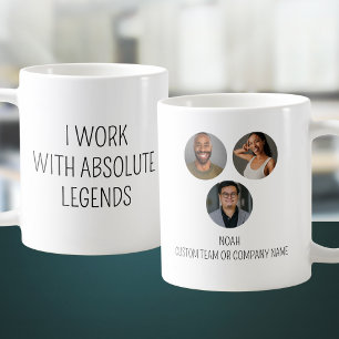 Ich arbeite mit Absolute Legends 3 Foto Office Tea Kaffeetasse