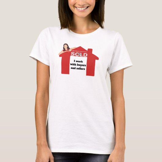 Ich arbeite mit Käufern und Verkäufern T - Shirt f (Vorderseite)