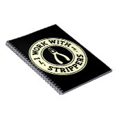 Ich arbeite mit Strippern #USAPatriotGraphics © Notizblock (Rechte Seite)