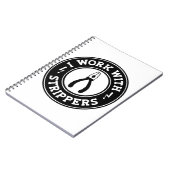 Ich arbeite mit Strippern #USAPatriotGraphics © Notizblock (Linke Seite)