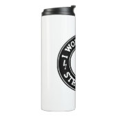 Ich arbeite mit Strippern #USAPatriotGraphics © Thermosbecher (Nach links gedreht)