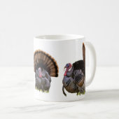Ich arbeite mit Truthühnern Kaffeetasse (VorderseiteRechts)