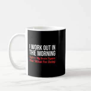 Ich arbeite morgens im schönen, sonnigen Klima F Kaffeetasse