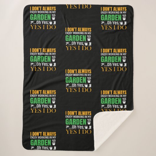 Ich arbeite nicht immer gern in meinem Garten, ja, Sherpadecke (Vorderseite)