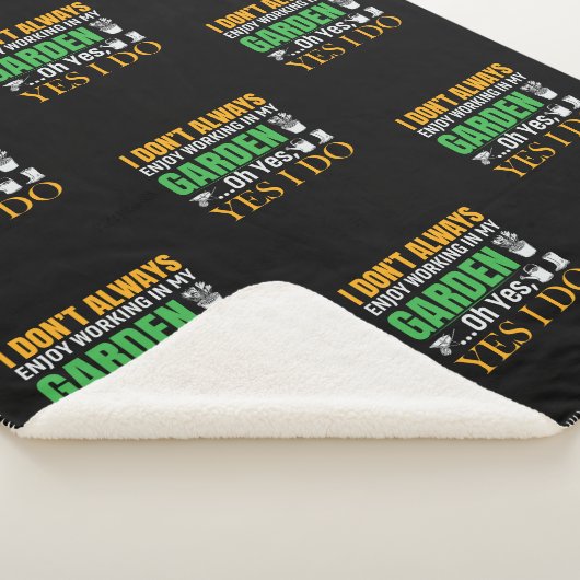 Ich arbeite nicht immer gern in meinem Garten, ja, Sherpadecke (3/4)