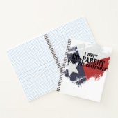 Ich arbeite nicht mit dem Regierungsbericht zusamm Notizblock (Innenseite)