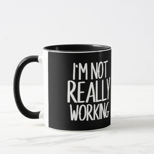 Ich arbeite nicht wirklich Tasse (Links)