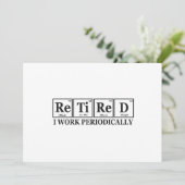 Ich arbeite regelmäßig an der Funny Chemisty Table Einladung (Stehend Vorderseite)