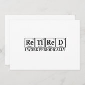 Ich arbeite regelmäßig an der Funny Chemisty Table Einladung (Vorne/Hinten)