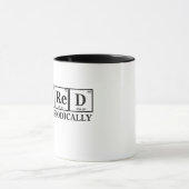 Ich arbeite regelmäßig an der Funny Chemisty Table Tasse (Zentrum)