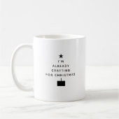 Ich arbeite schon für Weihnachten 2041 Kaffeetasse (Links)