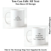 Ich arbeite schon für Weihnachten 2043 Kaffeetasse