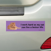 Ich arbeite schwer autoaufkleber (Auf Auto)