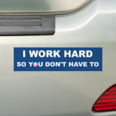 Ich arbeite schwer autoaufkleber (Auf Auto)