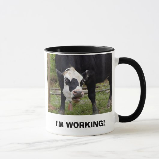 Ich ARBEITE! Tasse (Rechts)