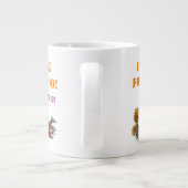 ICH ARBEITEE FÜR LEBENSMITTELBILDUNG Jumbo-Tasse (Rückseite)