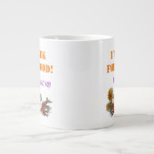 ICH ARBEITEE FÜR LEBENSMITTELBILDUNG Jumbo-Tasse (Vorderseite)