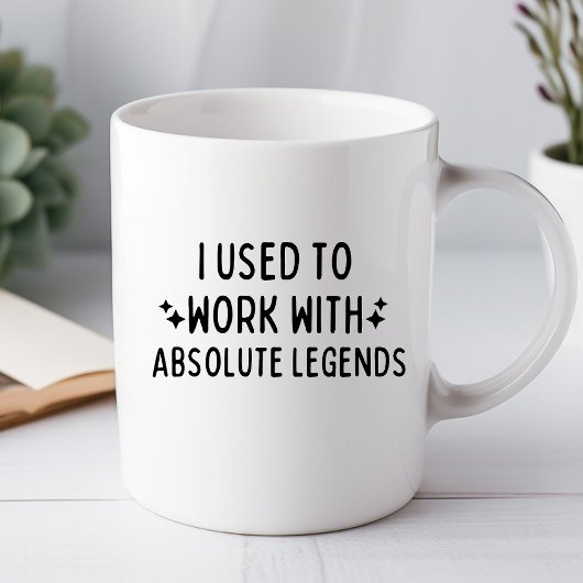 Ich arbeitete früher mit absolut lustiger Office-T Tasse