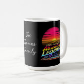 Ich arbeitete früher mit absoluten Legends Kaffeetasse (VorderseiteRechts)