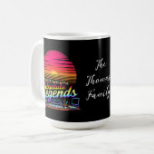 Ich arbeitete früher mit absoluten Legends Kaffeetasse (Vorderseite Links)