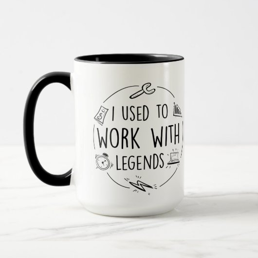 Ich arbeitete früher mit Legende, Pensionierung Tasse (Links)