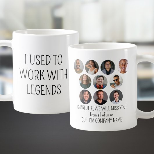 Ich arbeitete früher mit Legends 10 Coworker Foto Kaffeetasse