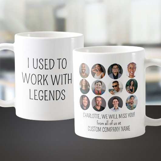 Ich arbeitete früher mit Legends 12 Coworker Foto Kaffeetasse