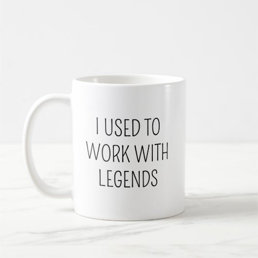 Ich arbeitete früher mit Legends 12 Coworker Foto Kaffeetasse (Links)