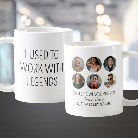 Ich arbeitete früher mit Legends 6 Coworker Foto Kaffeetasse